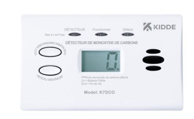Détecteur de monoxyde Kidde K7DCO autonomie 1 an