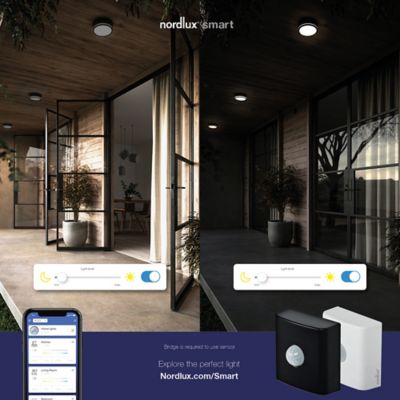 Détecteur extérieur Smart sans fil IP54 Nordlux Noir