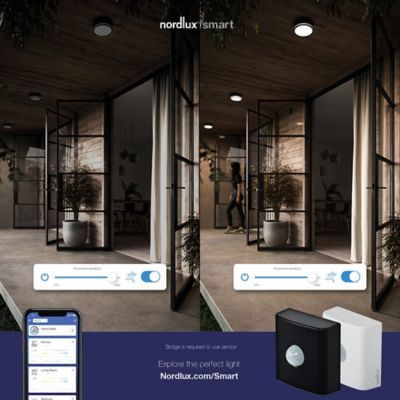 Détecteur extérieur Smart sans fil IP54 Nordlux Noir