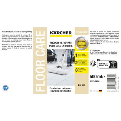 Détergent nettoyant sol en pierre Karcher 500 ml
