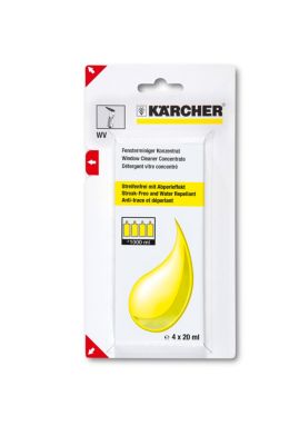 Détergent vitre concentré Karcher 4 x 20 ml