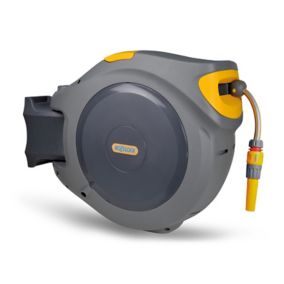Dévidoir mural automatique Hozelock Auto Reel équipé avec tuyau d'arrosage 40 m
