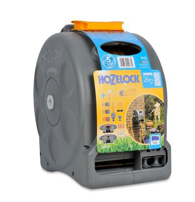 Dévidoir mural compact équipé avec tuyau d'arrosage Hozelock 25 m
