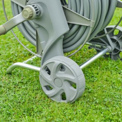 Dévidoir sur roues en métal équipé avec tuyau d'arrosage 40m Durum GoodHome