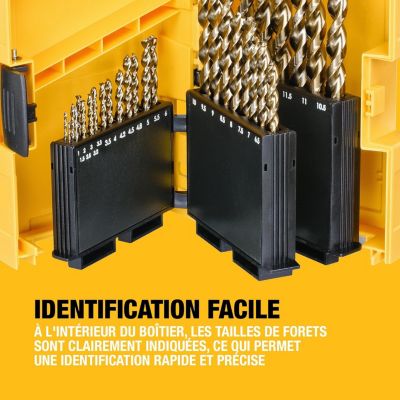 DEWALT - Coffret plastique de 29 forets métal HSS-G Extreme
