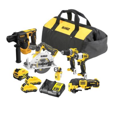 DEWALT DCK611P1D2 - Kit 6 pièces 12V avec batterie 5.0Ah + 2x 2.0Ah, chargeur et sac de transport.