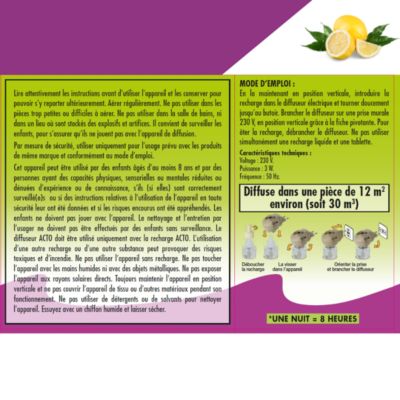 Diffuseur d'huiles essentielles électrique Acto