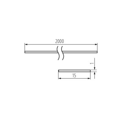 Diffuseur de lumière - Dépoli - 0.8mm - 15.2mm - 2000mm - SHADE