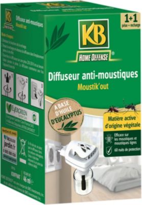 Prise électrique diffuseur anti-moustiques + 10 plaquettes et 10ml de  concentré, 80h de protection achat vente écologique - Acheter sur