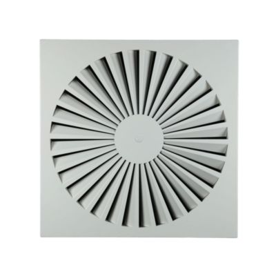 Diffuseur fixe hélicoïdal dalle plafond 600x600 acier blanc SF 786 - ALDES - 11051133