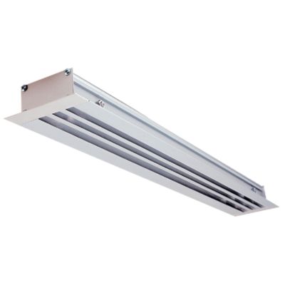 Diffuseur linéaire soufflage 3 fentes alu blanc avec registre ALD623 550mm - ALDES - 11051866