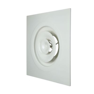 Diffuseur soufflage réglable circulaire acier blanc dalle 600x600 A842 TP D250 - ALDES - 11051373