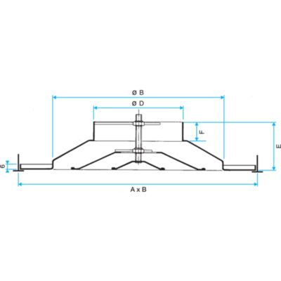 Diffuseur soufflage réglable circulaire acier blanc dalle 600x600 A842 TP D250 - ALDES - 11051373
