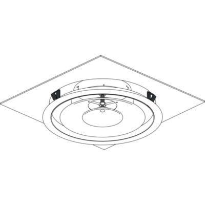 Diffuseur soufflage réglable circulaire acier blanc plafond ou conduit A842 D200 - ALDES - 11051361