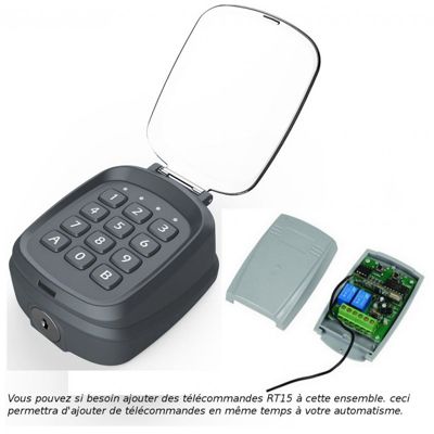 Digicode, clavier à codes sans fil pour portail ou portillon
