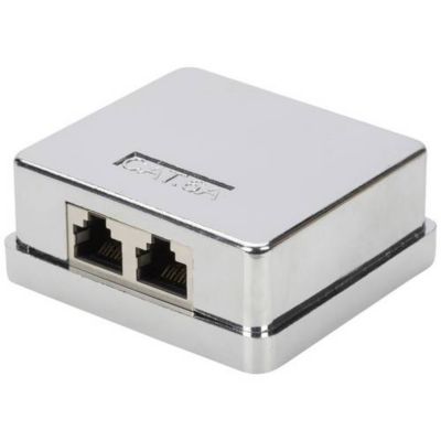 Digitus boîtier de consolidation Cat 6A montage apparent 2 ports RJ45 ...