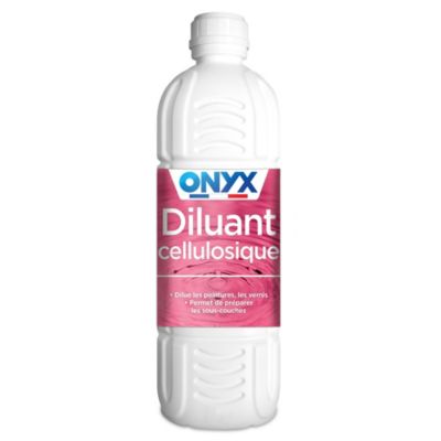 Diluant cellulosique pour peintures, vernis Onyx 1L