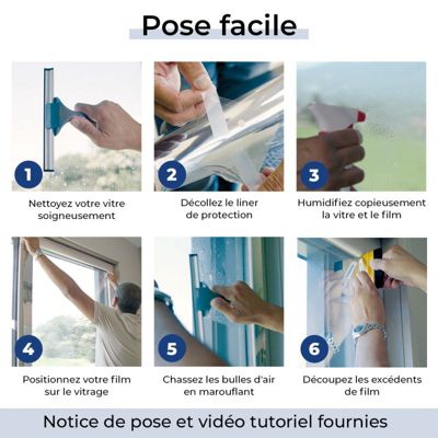 DIMEXACT - Film anti-éblouissement pour simple vitrage- alu très foncé - 152 cm x 2 m - en Rouleau