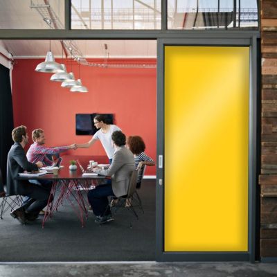 DIMEXACT - Film occultant jaune clair brillant pour fenêtre - 122 cm x ...