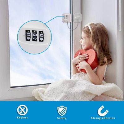 Lot De 2 Serrure Frigo Avec Code, Cadenas Frigo Pour Enfants Adhesive Verrou De Refrigerateur A Combinaison Securite Bloque Pour Porte Frigo Fenetre 99321474