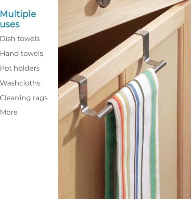 Porte-serviettes Adhésif Sans Perçage - Aluminium, 40cm, Support Barre Pour Salle De Bain, Collé Inclus