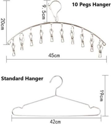 Lot De 22 Pinces à Linge En Acier Inoxydable 8,5 Cm - Forte Force De Serrage, Intérieur/extérieur - Pour Vêtements, Sacs, Déco