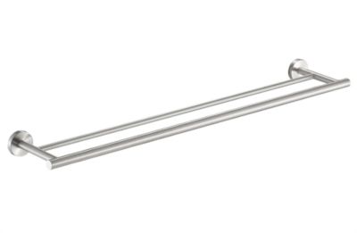 Direct Power SARL Porte-Serviettes Double Porte Serviettes De Salle De Bain 40CM 2 Barres Porte