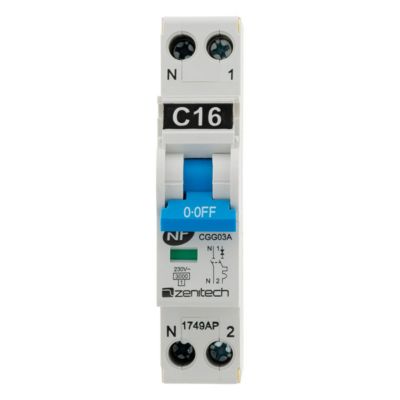 Disjoncteur 16A PH/N - NF - Zenitech