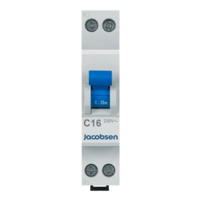 Disjoncteur 16A type C 3kA à vis Jacobsen