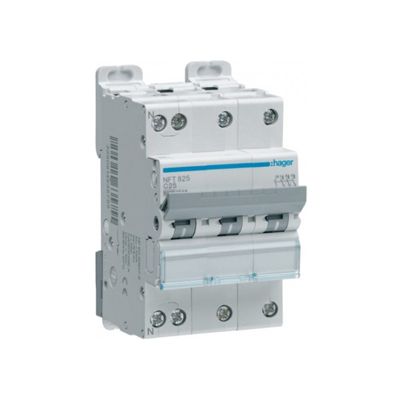 Disjoncteur 20A 3P+N - Courbe C - 6/10kA