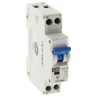 Disjoncteur 32A Nov'Elec Resi9 230 V 2 pôles