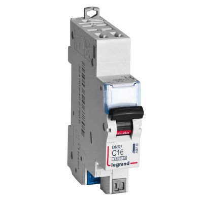 Disjoncteur auto / auto DNX3 4500 - départ - 4,5 kA - courbe C - 16 A - Legrand