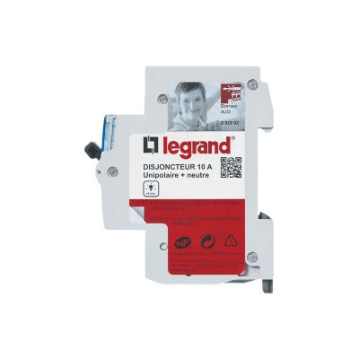 Disjoncteur Automatique 10A Legrand blanc