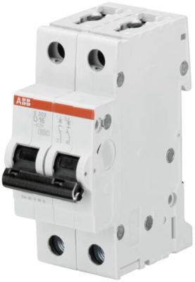 Disjoncteur bipolaire courbe D 16A ABB