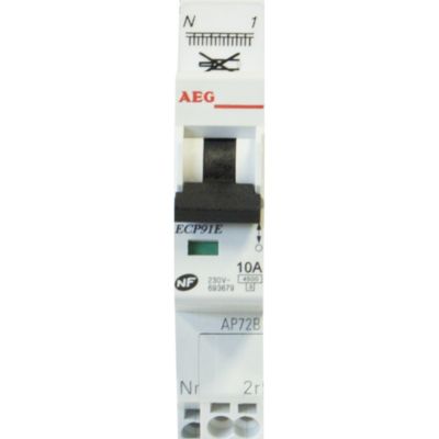 Disjoncteur Tripolaire 3P 10A - Courbe D, Pouvoir De Coupure 10kA - Pour Rail DIN - IMO B10D3010A
