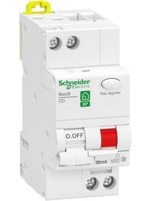 Disjoncteur différentiel - 30mA - 20A - 1P+N - Type Fsi - Courbe C - Resi9 XP - Schneider Electric