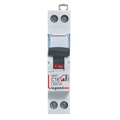 Disjoncteur DNX³ 16A, 1P+N (lot de 10) Legrand