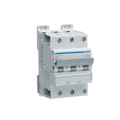 Disjoncteur Hager - 3P - 16A - 6-10kA - Type C