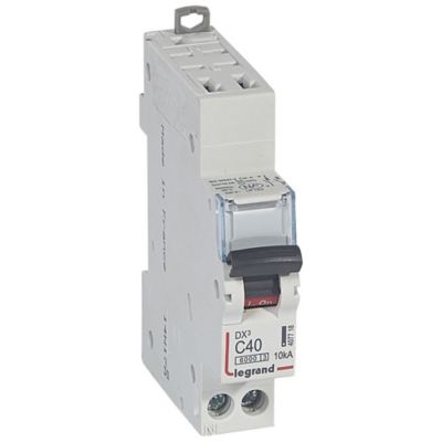 Disjoncteur Modulaire DX3 1P+N Courbe C 40A 6kA Auto Legrand LEG407718