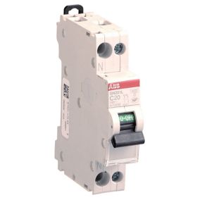 Disjoncteur modulaire Phase + Neutre 20A 3KA à vis ABB