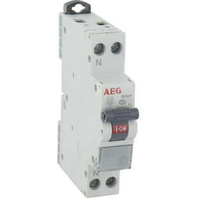 Disjoncteur Phase + neutre 2A AEG
