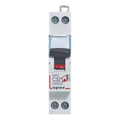Disjoncteur Phase + neutre 32A Legrand