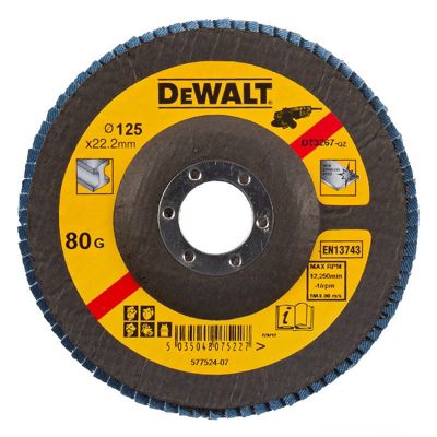 Disque a lamelles DEWALT ACCESSOIRES DT3267-QZ 125 mm grain 80 pack 10