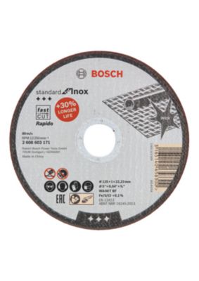 Disque à tronçonner inox Bosch 125x1x22mm