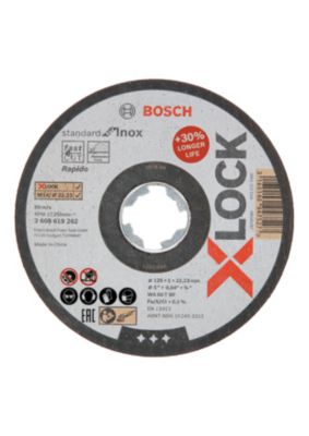 Disque à tronçonner pour inox Bosch X-lock Ø125X1mm plat