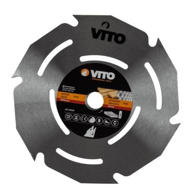 Disque coupe bois et PVC 230 x 1,8mm Meuleuses Alésage 22.5mm VITO