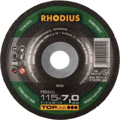 Disque d'ébauche RS66 115 x 7,0 x 22,23 mm forme 27 - lot de 25, Topline, Made in Germany