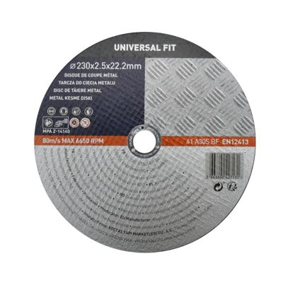 Disque de coupe métal 230x2,5x22,2 mm Universel fit