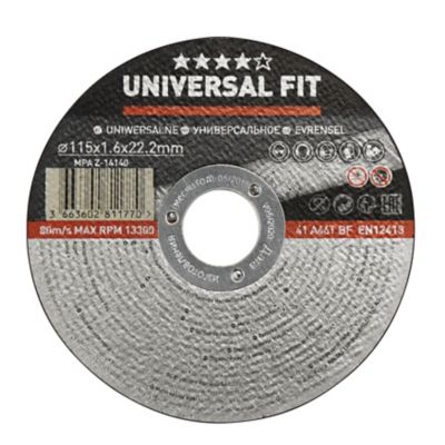 Disque de coupe métal Universel 115x1,6x22,2 mm