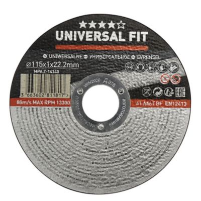 Disque de coupe métal Universel 115x1x22,2 mm